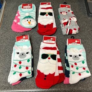 Holiday time 2 pack holiday socks six packs in total